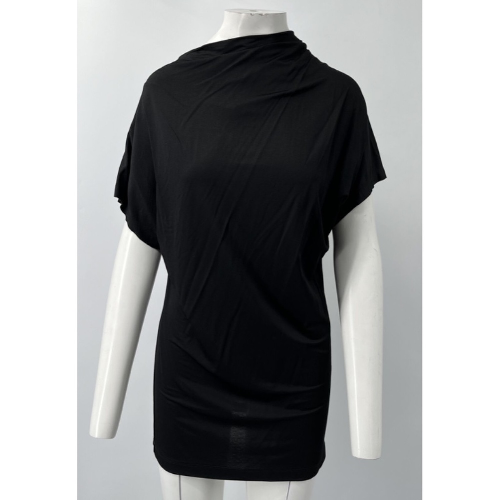Paul Smith Women's Black Short Sleeve Cowl neck Tunic sz M NWT